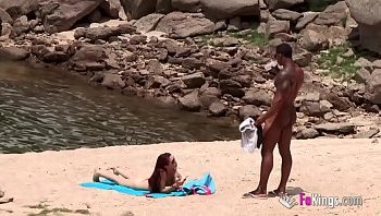 A very cute girl in a Spanish nudist  beach